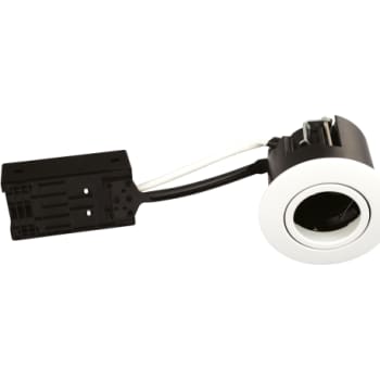 Luna Quick install 230V GU10 IP44 Mat Hvid Rund.