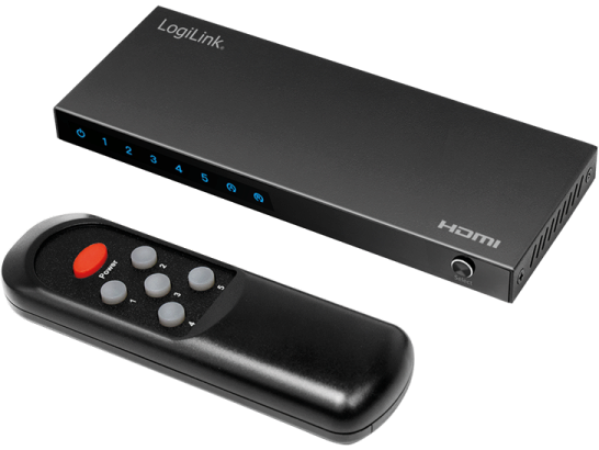 HDMI switch - 5 ind til 1 ud, 4K/60Hz, HDCP/HDR