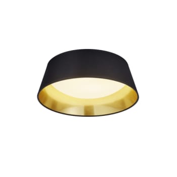 Ponts LED loftlampe 34 cm sort/guld