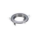 Downlight kit med kromfinish, uden lyskilde - Hul: Ø6,5 cm, Mål: Ø8 cm, vælg MR16 eller GU10 fatning