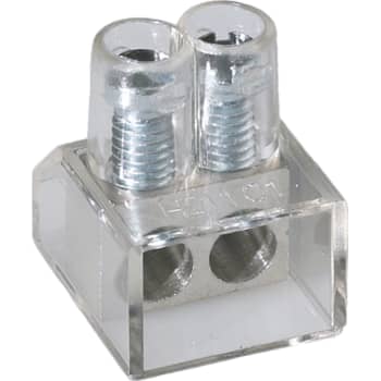 Samlemuffe dobbelt 2X10mm2 klar lige kærv 50stk