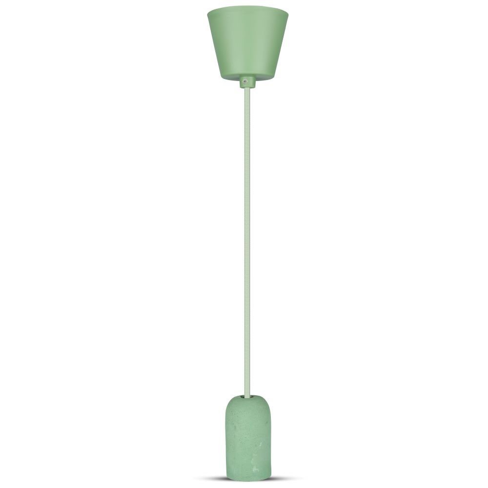E27 Beton Pendel Lampe - Grøn - Moderne og stilfuld lampe til din indretning