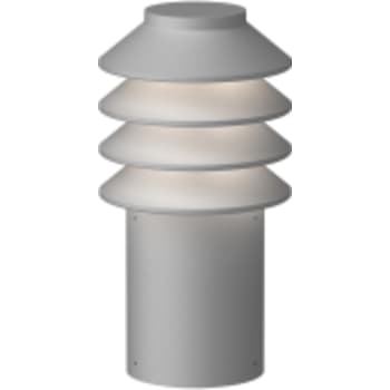 Bysted Garden Bollard, Aluminium Colour Texture, Short, Base Wo/Adaptor, LED 3000K 14W