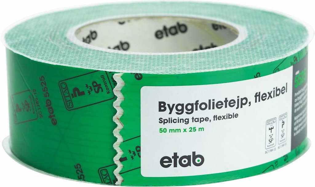 DAMPSPÆRRE TAPE GRØN 50MM 25M