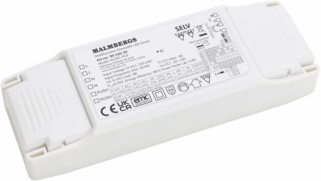DRI. PUSH/1-10 CC/CV MAX 1X25W