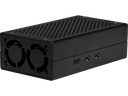 Alu. kabinet til Raspberry Pi 5 og M.2 HAT, Sort