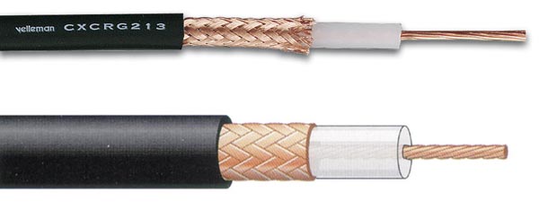 COAX kabel - RG213/U, 50ohm, Ø10,2mm, Sort (metervare)
