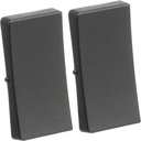 LK Fuga tangentsæt til dobbeltafbryder, ny model - koksgrå