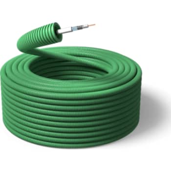 Flexrør 16mm med antennekabel RG6T 1,0T R100