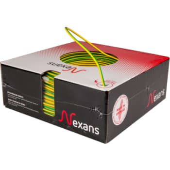 Ledning H07Z1-U 1G2,5 gul/grøn, R100, halogenfri (PVL)