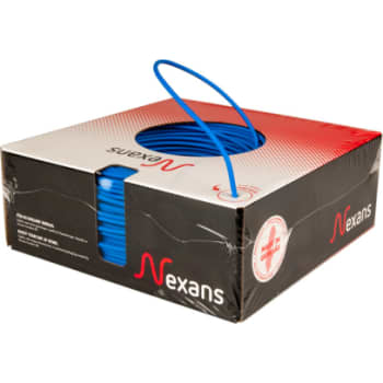 Ledning H07Z1-U 1x1,5 blå, R100, halogenfri (PVL)