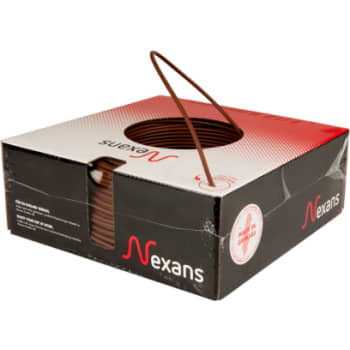 Ledning H07Z1-U 1x1,5 brun, R100, halogenfri (PVL)