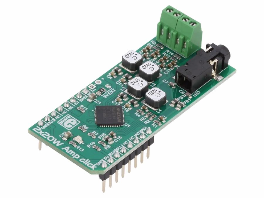 Stereo audioforstærker - 2 x 20W, Class D, MAX9744