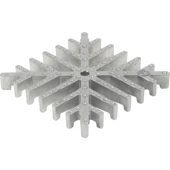 Hygienic-pro rist square-rist: 170x170mm-rustfrit stål: aisi304c