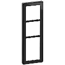 LK Fuga ramme PURE 66 glas 3½m - sort