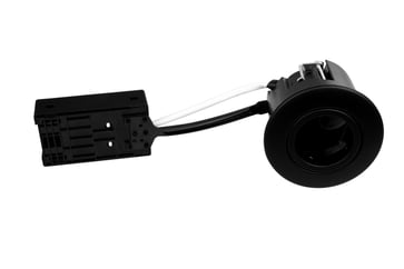 Sif 230V GU10 IP44 Mat Sort Rund.