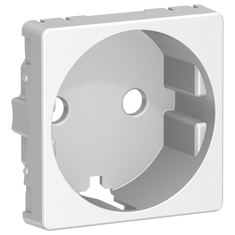 LK Fuga afdækning til 1m stikkontakt med sidejord - lysegrå