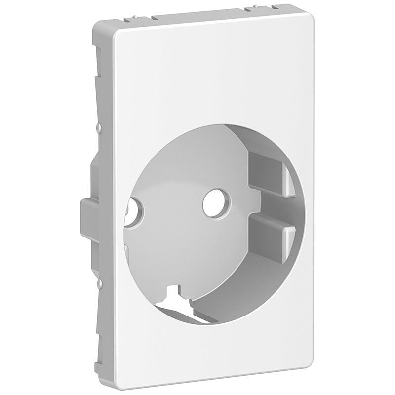 LK Fuga afdækning til 1½m stikkontakt med sidejord - lysegrå