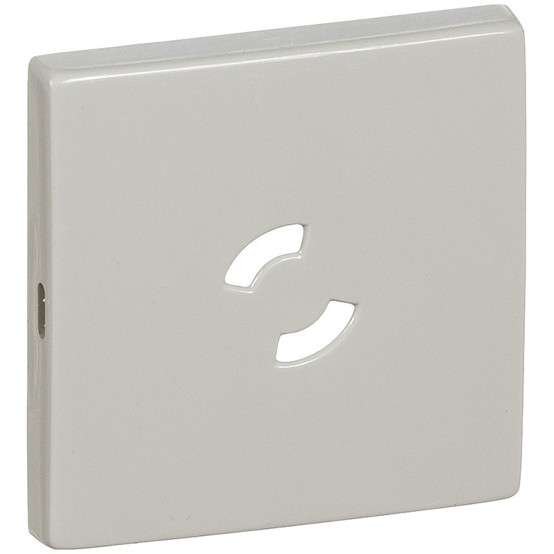 Dæksel for lampestikkontakt 50x50, gammel model - Lysegrå
