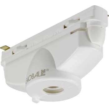Global 1F Pendeladapter GB67-3 hvid (med nippel og aflastning)