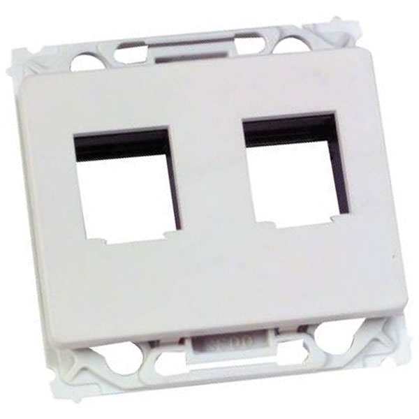 Keystone Opus udtag 2xRJ45 hvid