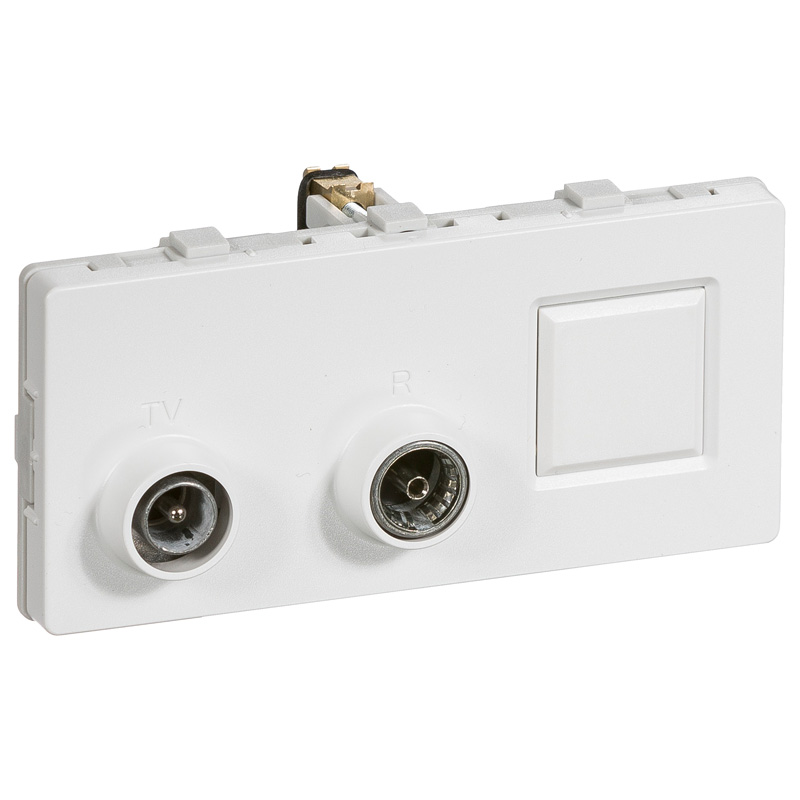 Fuga 2M Multi Slutdåse TV-R TD301 hvid