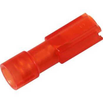 HELISO SPADEMUFFE 0,5-1,5MM² 6,3X0,8 RØD