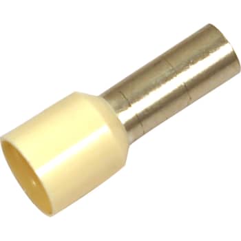 ISO. TERMINALRØR 10MM² L12 ELFENBEN