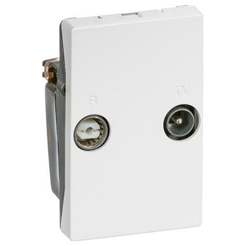 LK antenneudtag TV og R slutdåse TD260D  - HVID