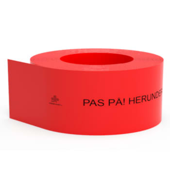 Kabelafdækning, rød, STÆRKSTRØM, 100 x 2,0 mm, 50 m