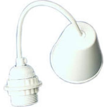 Pendelophæng med fatning E27, 1,5 meter, hvid