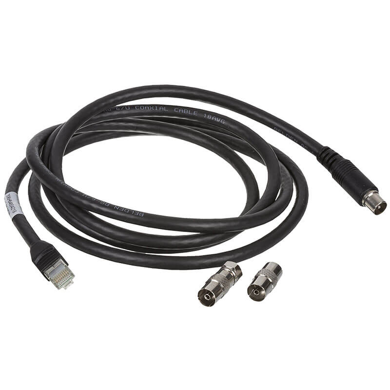 IHC Net tilslutningskabel TV/R sort 2 M