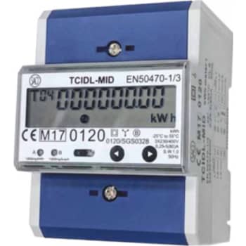 KWH måler 3-faset LCD 5(80)A 4M MID S0-snitflade RS485, TCIDL-MID