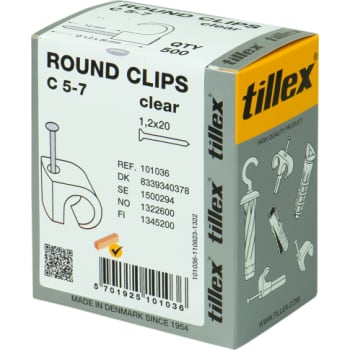 Clips 5-7/20 mm natur (500)