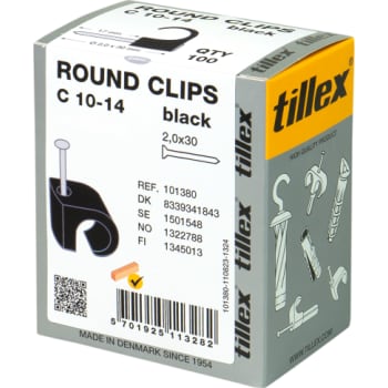 Clips 10-14/30 mm sort (100)