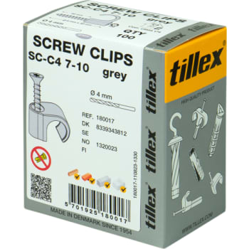 CLIPS MED TX20 SKSC-C4 7-10MM GRÅ