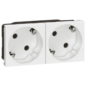 MOSAIC STIK SCHUKO 2X2P+E 16A 4M HVI