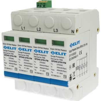Chint Transientbeskyttelse SPD40-4PT2-275V-FM, 4 modul