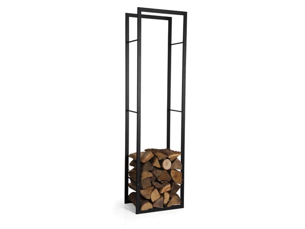 Indendørs Brændestativ - 170 x 45 x 30cm, Sort