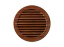 Rund ventilationsrist - Ø90mm, Brun
