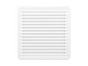 Kvadratisk ventilationsrist - Ø150, 170x170x11,5mm, Hvid