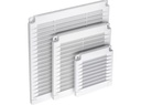 Ventilationsrist til skruemontage - 200x200x7mm, Hvid