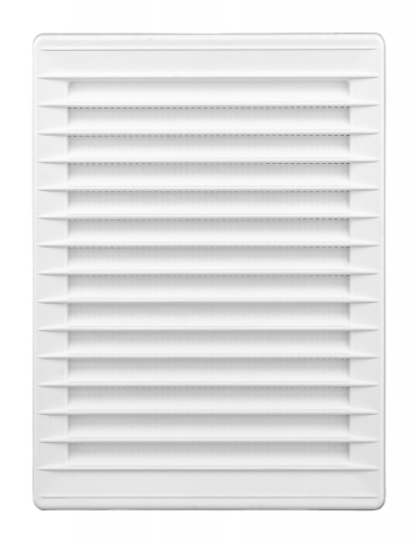 Rektangulær ventilationsrist - 140x210mm kanal, Hvid