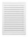Rektangulær ventilationsrist - 140x210mm kanal, Hvid