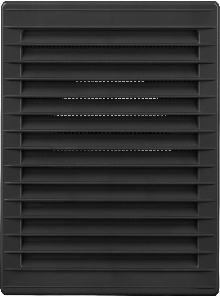 Rektangulær ventilationsrist - 140x210mm kanal, Grafit