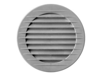 Rund ventilationsrist, ABS plast - Ø60mm, Grå (4 stk.)