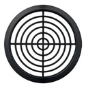 Rund møbel-ventilationsrist - Ø70mm, Grafit