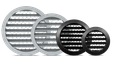 Rund Aluminium væg-ventilationsrist - Ø150mm