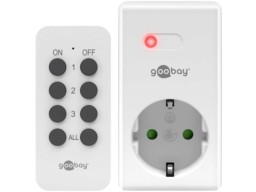 Fjernbetjent kontaktsæt - 1 kontakt + remote