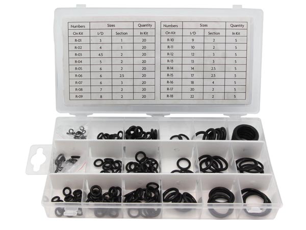 Metrisk nitril O-ring sortiment - 225 dele